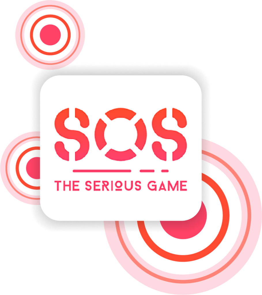 SOS the serious game main logo on presentation page
