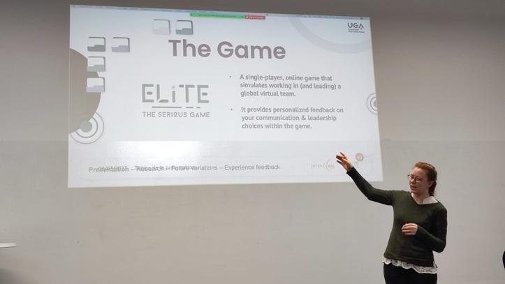 Dr. Danielle Taylor: Presented ELITE the serious game.